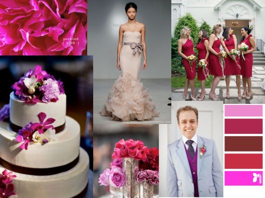 Petaled Pink Inspiration Board by La Dolce Vita Weddings